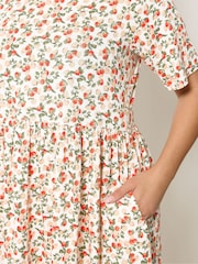 Yours Curve White Throw On Smock Dress - Image 4 of 5