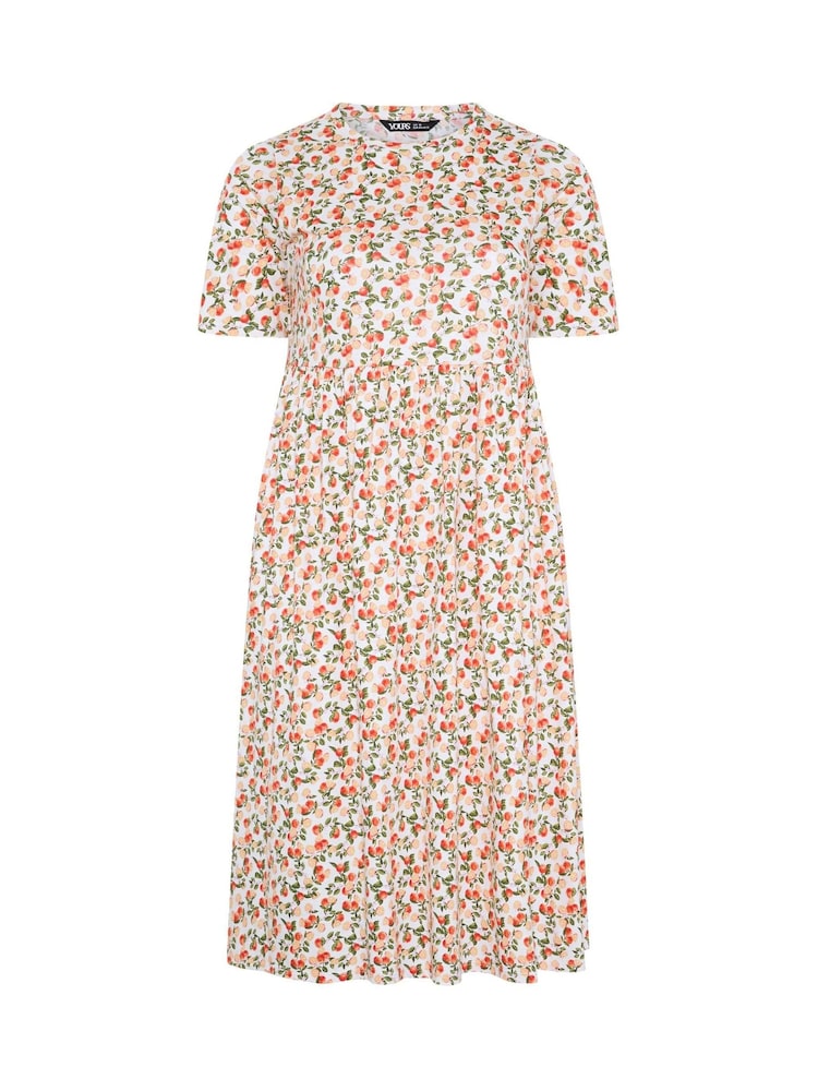 Yours Curve White Throw On Smock Dress - Image 5 of 5