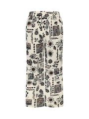 Yours Curve Brown Wide Leg Trousers - Image 2 of 2