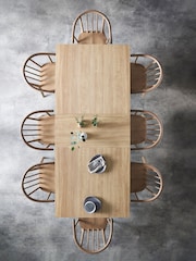 Dove Grey Malvern 6 to 8 Seater Extending Extending Trestle 6 to 8 Seater Dining Table - Image 3 of 9