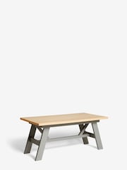 Dove Grey Malvern 6 to 8 Seater Extending Extending Trestle 6 to 8 Seater Dining Table - Image 5 of 9