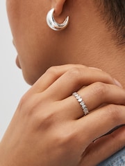 Sterling Silver Heart Sparkle Ring - Image 1 of 3