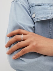 Sterling Silver Heart Sparkle Ring - Image 2 of 3