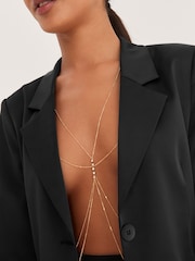 Gold Tone Sparkle Body Chain - Image 1 of 4