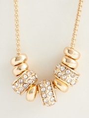 Gold Tone Sparkle Popcorn Beaded Pully Bracelet - Image 4 of 4