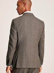 Joules Neutral Slim Fit Textured Suit Jacket - Image 2 of 9