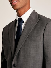 Joules Neutral Slim Fit Textured Suit Jacket - Image 4 of 9