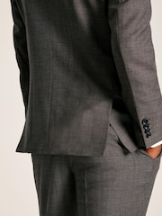 Joules Neutral Slim Fit Textured Suit Jacket - Image 5 of 9