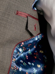Joules Neutral Slim Fit Textured Suit Jacket - Image 8 of 9