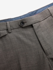 Joules Neutral Slim Fit Textured Suit Trousers - Image 7 of 9