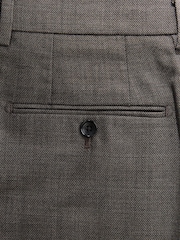 Joules Neutral Slim Fit Textured Suit Trousers - Image 9 of 9
