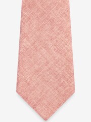 Pink Signature 'Made In Italy' Linen Tie - Image 2 of 3