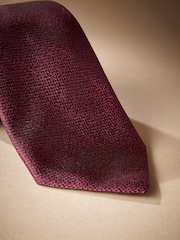 Burgundy Red Signature Made In Italy Tie - Image 2 of 4