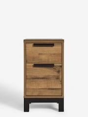 Dark Bronx Oak Effect Set of 2 Bedside Table - Image 5 of 10