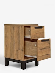 Dark Bronx Oak Effect Set of 2 Bedside Table - Image 8 of 10