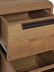 Dark Bronx Oak Effect Set of 2 Bedside Table - Image 9 of 10