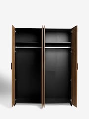 Buy Dark Bronx Oak Effect 4 Door Wardrobe from the Next UK online shop