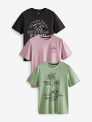 Grunge Summer Print T-Shirts 3 Pack - Image 6 of 14