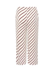 Yours Curve Natural Horizontal Stripe Wide Leg Trousers - Image 6 of 6