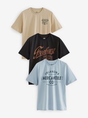 Workwear Mix Print T-Shirts 3 Pack - Image 7 of 9