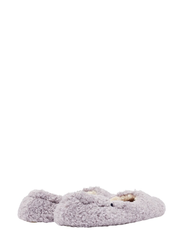 Joules Junior Purple Pombury Ballet Slippers With Interest Upper - Image 2 of 4