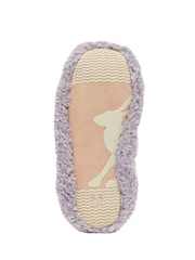 Joules Junior Purple Pombury Ballet Slippers With Interest Upper - Image 4 of 4