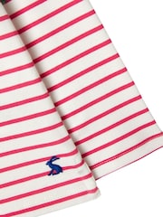 Joules Harbour Print Long Sleeve Stripe And Printed White T-Shirt - Image 3 of 6
