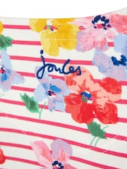 Joules Harbour Print Long Sleeve Stripe And Printed White T-Shirt - Image 5 of 6