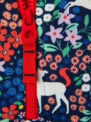 Joules White Fairsale Pattern Printed Half Zip Sweatshirt - Image 5 of 6
