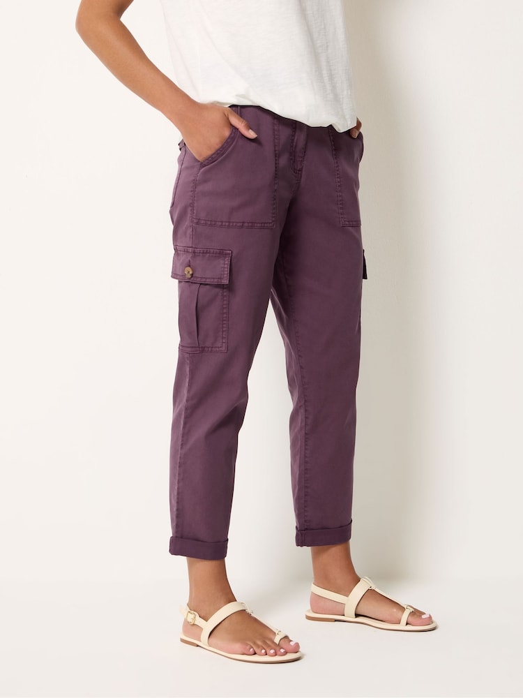 M&Co Purple Cargo Trousers - Image 2 of 5 M&Co Purple Cargo Trousers - Image 2 of 5