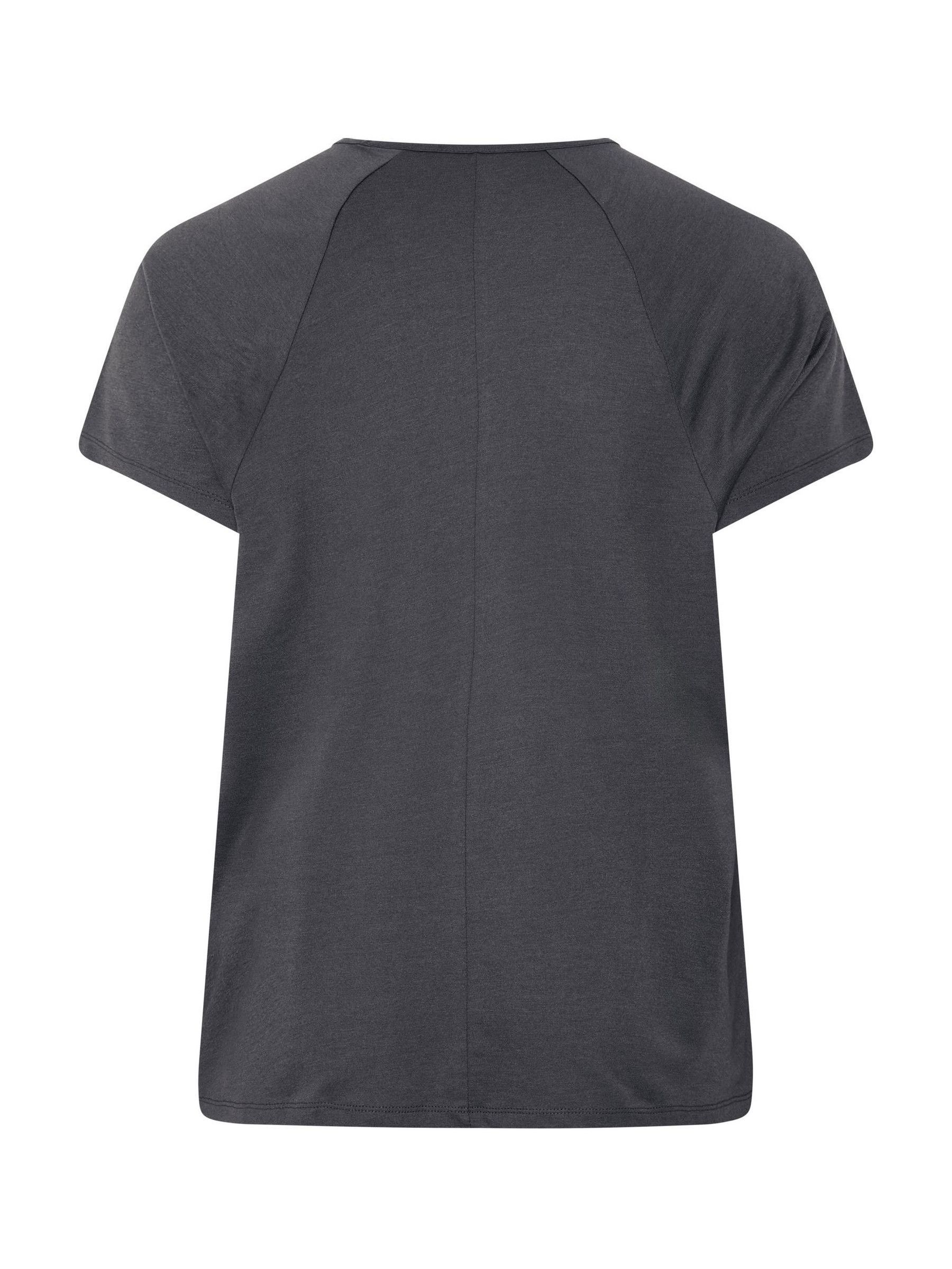 Buy Yours Curve Grey Placement Laser Cut T-Shirt from the Next UK