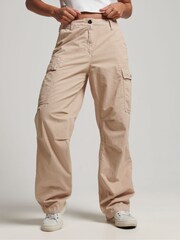 Superdry Brown Vintage Low Rise Cargo Trousers - Image 1 of 9