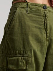 Superdry Green Vintage Low Rise Cargo Trousers - Image 6 of 8