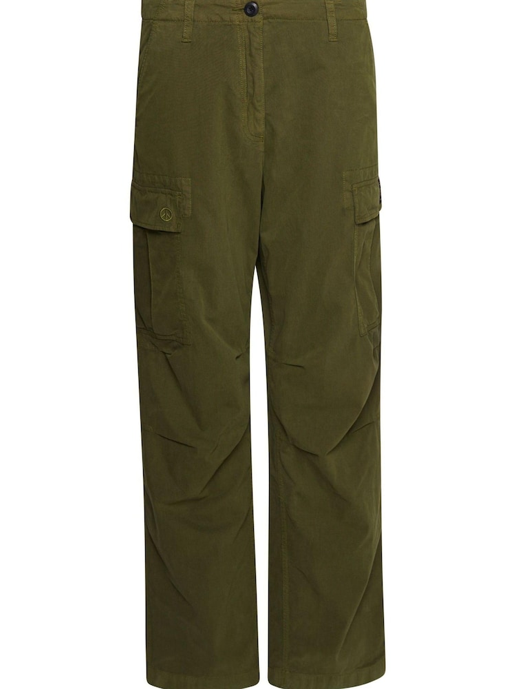 Superdry Green Vintage Low Rise Cargo Trousers - Image 8 of 8