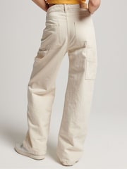 Superdry Natural Vintage Wide Carpenter Trousers - Image 2 of 8