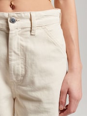 Superdry Natural Vintage Wide Carpenter Trousers - Image 5 of 8