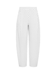 Long Tall Sally White Polkadot Barrel Trousers - Image 6 of 6