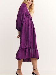 Nobody's Child Purple Ammie Midi Dress - Image 2 of 6