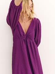 Nobody's Child Purple Ammie Midi Dress - Image 5 of 6