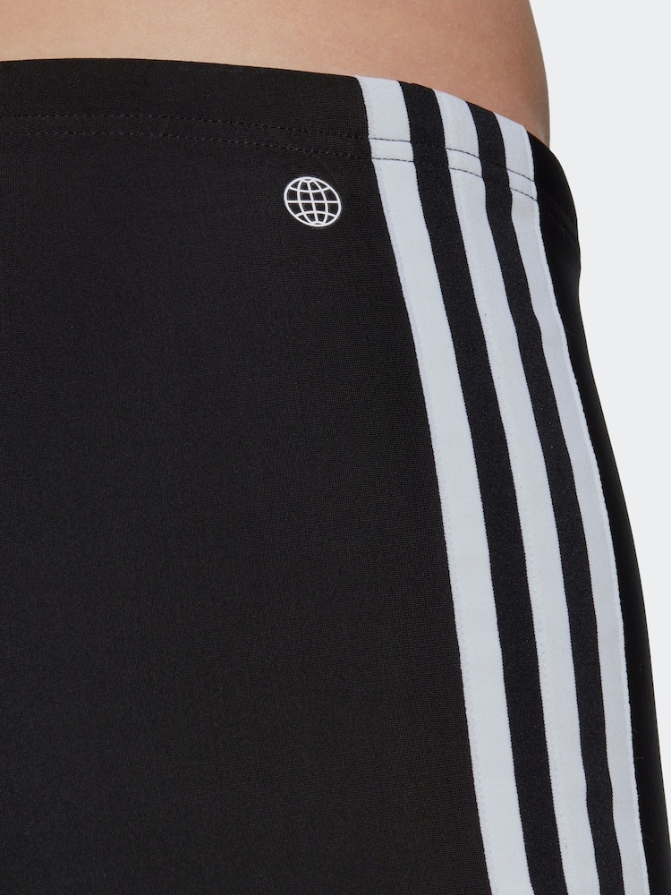 adidas Black Classic 3-Stripes Swim Boxers - Image 5 of 6
