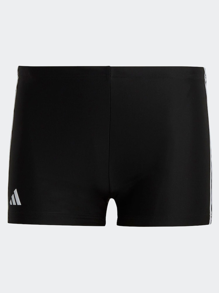 adidas Black Classic 3-Stripes Swim Boxers - Image 6 of 6