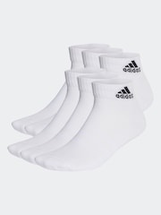 adidas Off White Cushioned Sportswear Ankle Socks 6 Pack - Image 1 of 4