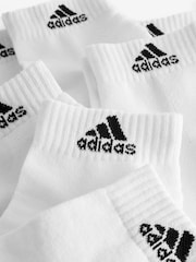 adidas Off White Cushioned Sportswear Ankle Socks 6 Pack - Image 2 of 4