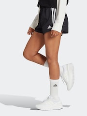 adidas Black Sportswear Essentials 3-Stripes Woven Shorts - Image 1 of 6