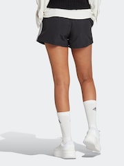 adidas Black Sportswear Essentials 3-Stripes Woven Shorts - Image 2 of 6