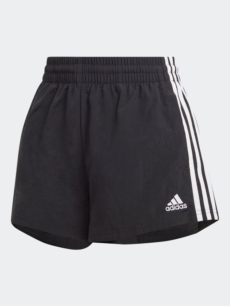 adidas Black Sportswear Essentials 3-Stripes Woven Shorts - Image 6 of 6