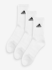 أبيض Dove - حزمة من 3 جوارب موسدة من adidas  - صورة 1 من 3
