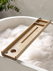 Natural Hepworth Wooden Bath Tray - Image 2 of 5