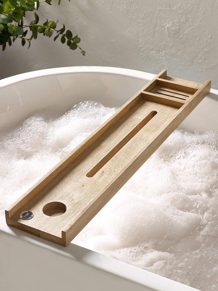 Natural Hepworth Wooden Bath Tray - Image 2 of 5