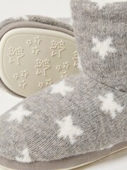 FatFace Grey Nova Star Slipper Boots - Image 4 of 4